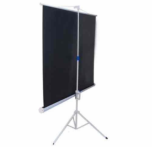 Portable Tripod Projection Screen - Backside