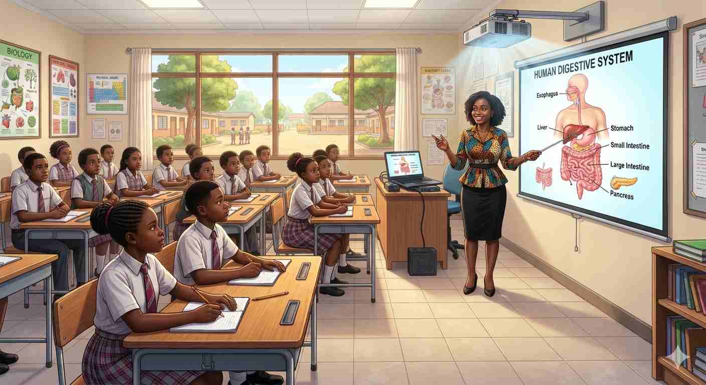 Projecting in projection screen in Classroom