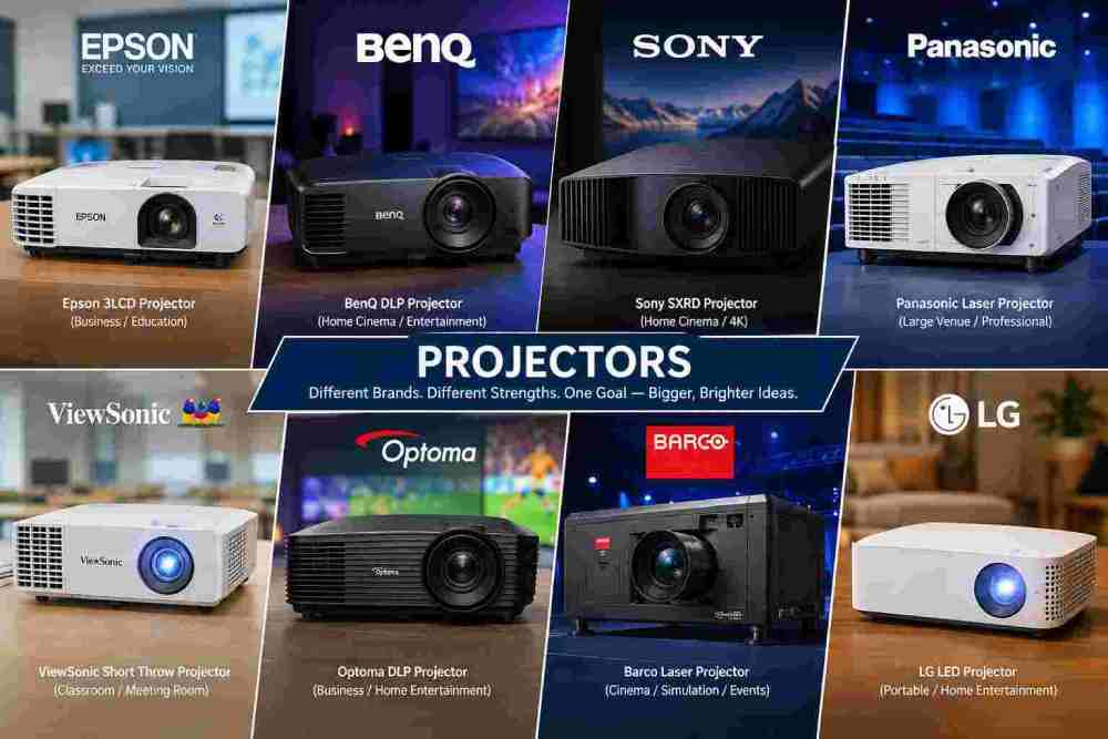 Major projector brands